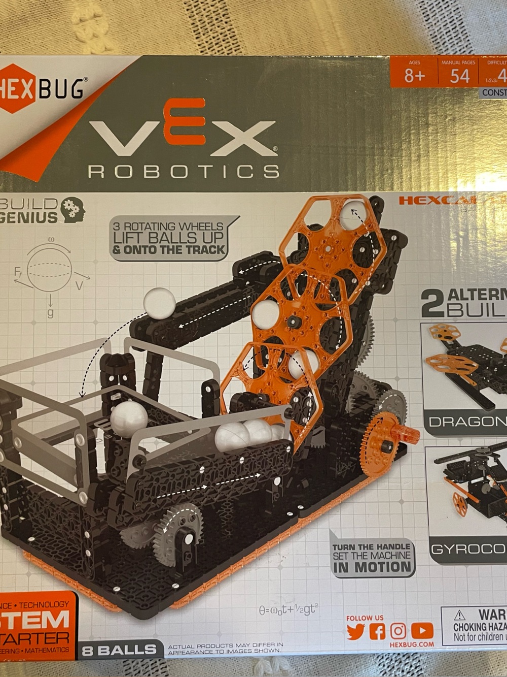 VEX Robotics Ball Lifter Building Set — Orange & Black